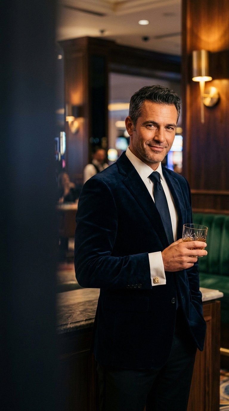 Osoba hrá online kazinovú hru na počítači